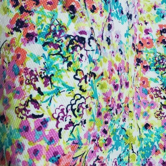 Victoria's Secret 6 Floral Print Skirt Bright Colorful Rainbow Spring - Picture 3 of 10